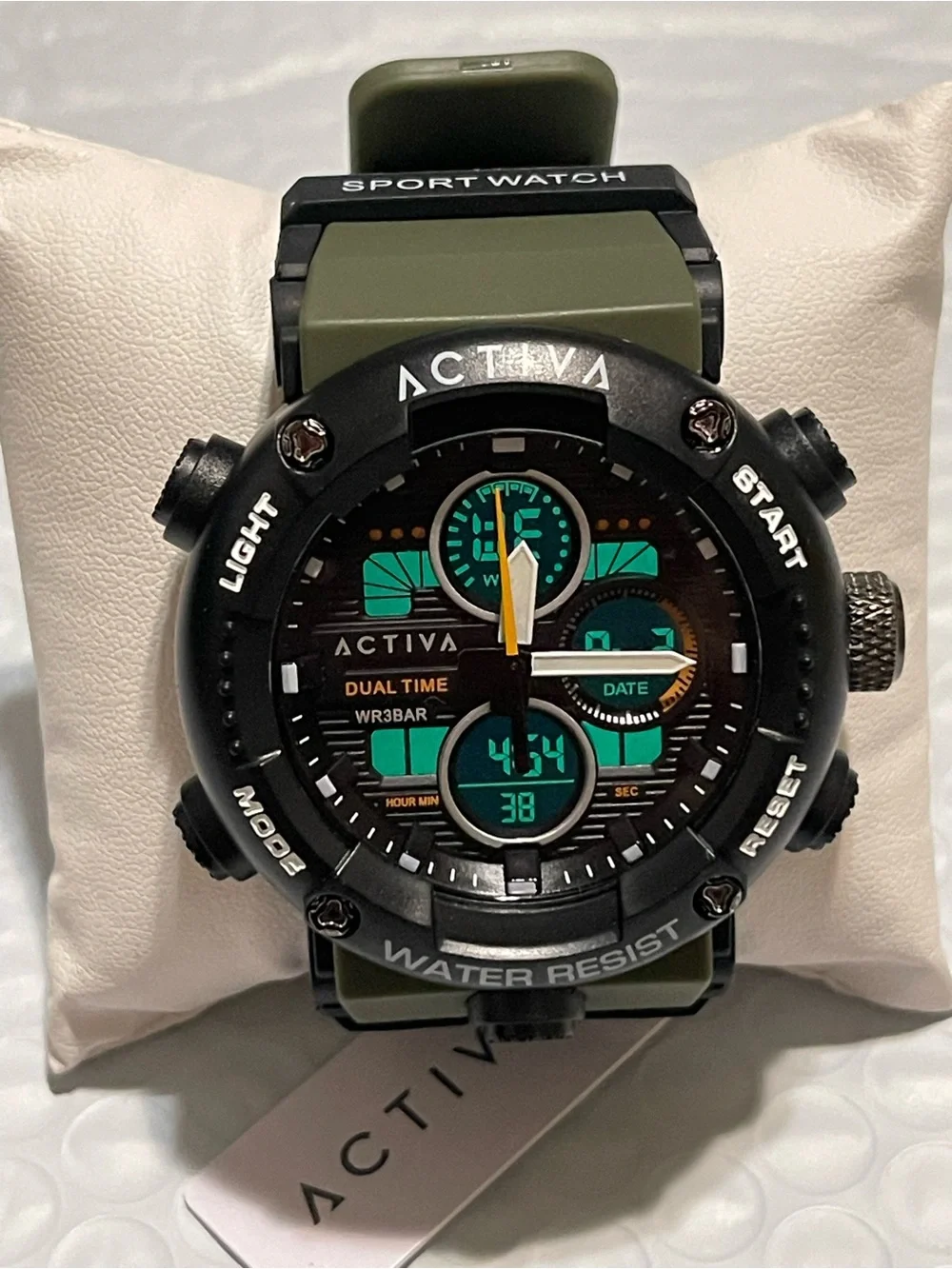 Activa X Invicta Digital & Analog Men's Watch - 52mm, Army Green